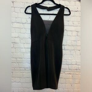 5/6 Black Halter Party Dress.